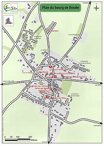 Plan du bourg - Agrandir l'image, .JPG 891 Ko (fenêtre modale)